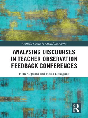 cover image of Analysing Discourses in Teacher Observation Feedback Conferences